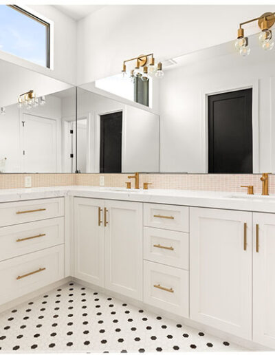 PCW Custom Cabinetry Design Bathroom Custom white shaker vanity 4