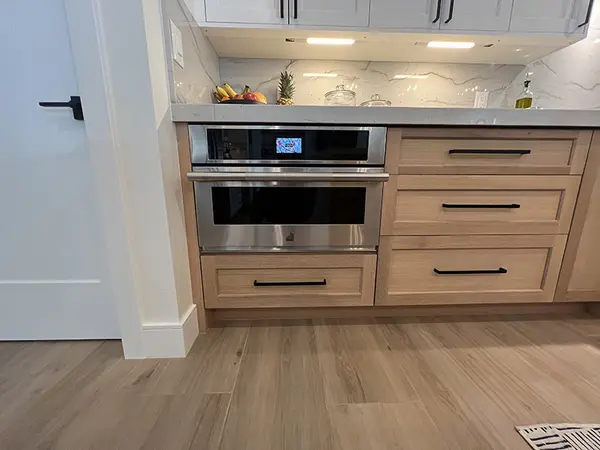 calsbad kitchen Custom china cabinet glass doors 3