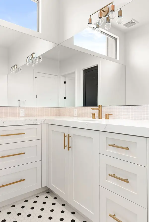 pcw cabinetry Custom white shaker vanity 5