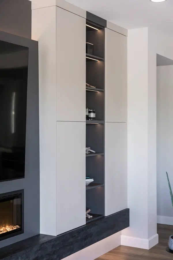 Peterson Cabinet Works Floating Wood Shelves Las Vegas