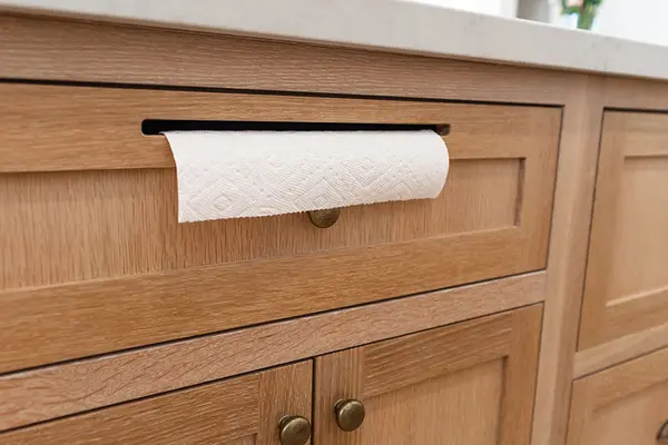 Kevin Way Custom island rift white oak paper towl dispensar shaker4
