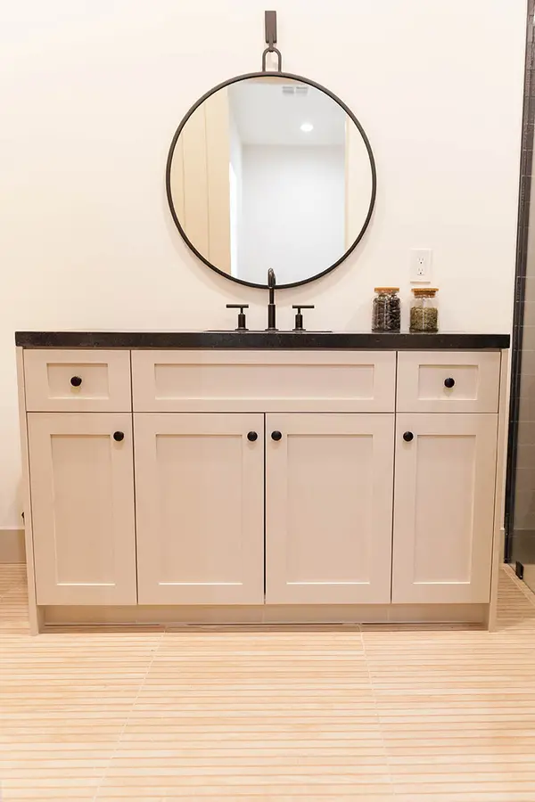 Kevin Way Custom shaker vanity 6