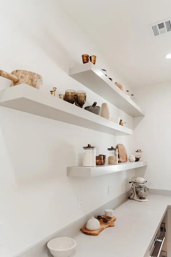 Kevin Way floating shelves