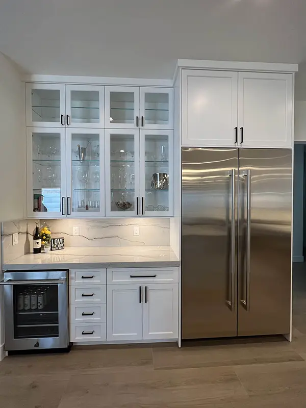 Milan Custom china cabinet glass doors 2