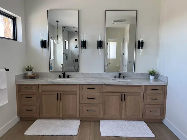 Milan Rift white oak vanity