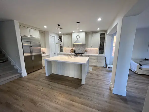 Proud Eagle Shiplap island custom kitchen