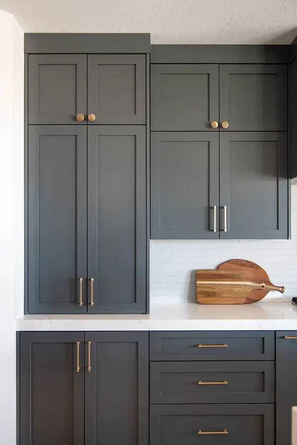 Sunset Sage Custom Cabinets painted shaker