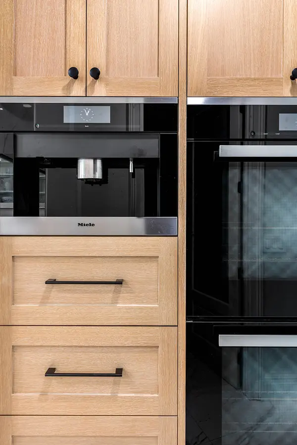 Villaforte Custom appliance cabinets rift white oak shaker 2