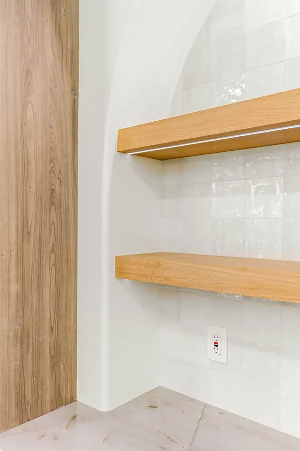 Ring Dove floating shelves