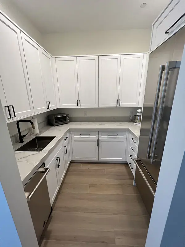 Milan custom pantry white shaker